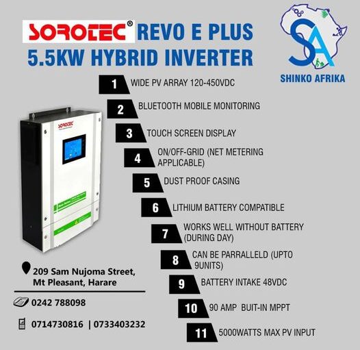 Sorotec inverter from shinko afrika